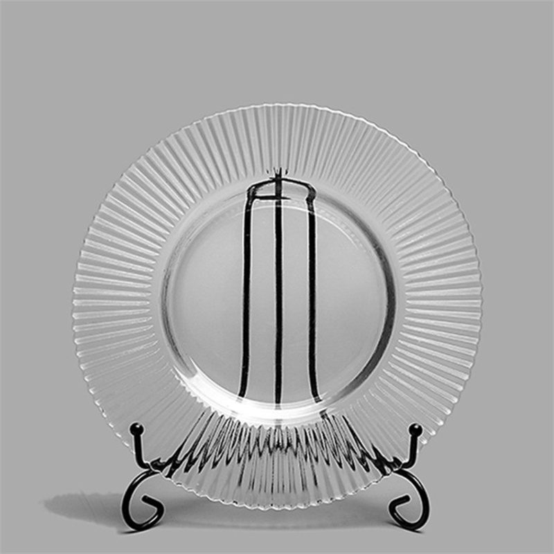 glass charger plate 1 Wholesale Glass Charger Plate PZ-001 - Image 1